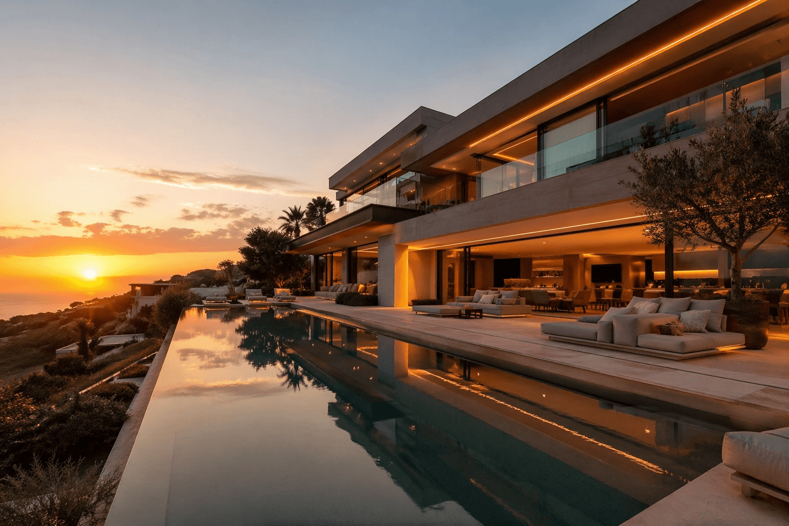 Luxury Mansion Background
